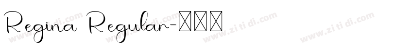 Regina Regular字体转换